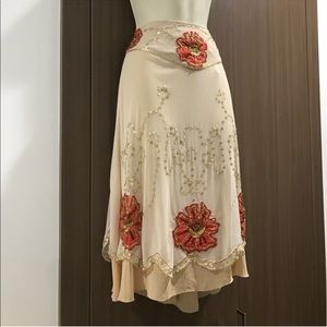 Anthropologie Basil & Maude Midi Skirt 8